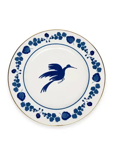 La DoubleJ Charger Plate - Wildbird Blue | Thumbnail 1 La DoubleJ Charger Plate - Wildbird Blue | Thumbnail 1