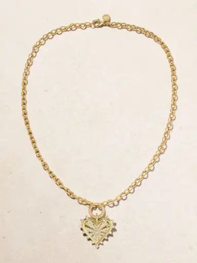 Marlo Laz Small Spiked Pavé 14-karat Gold Diamond Necklace | Thumbnail 4 Marlo Laz Small Spiked Pavé 14-karat Gold Diamond Necklace | Thumbnail 4