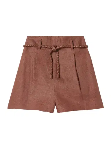 Zimmermann Illuminate Belted Pleated Linen Shorts | Thumbnail 1 Zimmermann Illuminate Belted Pleated Linen Shorts | Thumbnail 1