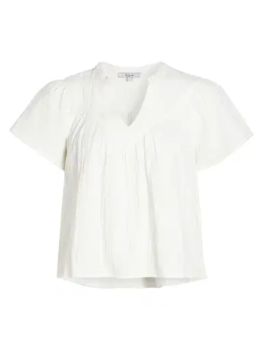 Rails Women's Sayer Double Gauze Cotton Top - White | Thumbnail 1 Rails Women's Sayer Double Gauze Cotton Top - White | Thumbnail 1
