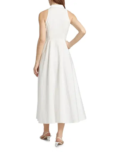 Toccin Women's Chelsea Stretch-Cotton Sleeveless Midi-Shirtdress - Optic | Thumbnail 5 Toccin Women's Chelsea Stretch-Cotton Sleeveless Midi-Shirtdress - Optic | Thumbnail 5