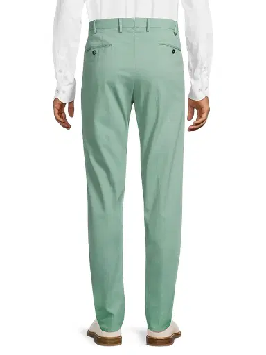 PT Torino Men's Délavé Soft Stretch-Cotton Pants - Light Green | Thumbnail 5 PT Torino Men's Délavé Soft Stretch-Cotton Pants - Light Green | Thumbnail 5