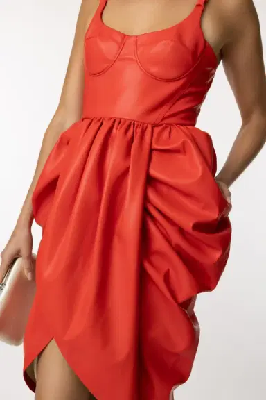 Stella McCartney Bustier Ruched Wrapped Dress | Thumbnail 3 Stella McCartney Bustier Ruched Wrapped Dress | Thumbnail 3