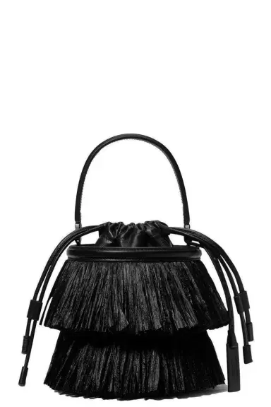 Michael Kors Collection Mini Ischia Bucket Bag - Black | Thumbnail 1 Michael Kors Collection Mini Ischia Bucket Bag - Black | Thumbnail 1