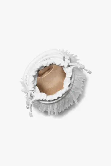 Michael Kors Collection Mini Ischia Bucket Bag - Optic White | Thumbnail 3 Michael Kors Collection Mini Ischia Bucket Bag - Optic White | Thumbnail 3