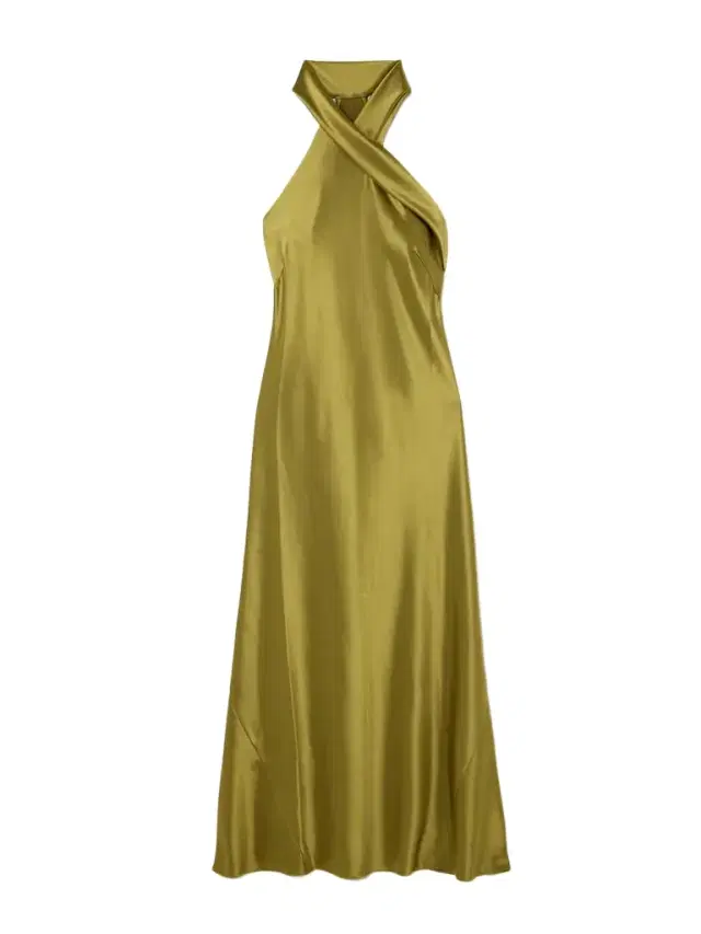Pandora Satin Halterneck Midi Dress Pandora Satin Halterneck Midi Dress