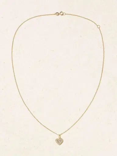 STONE AND STRAND Piece Of My Heart Sparkle 14-karat Gold Diamond Necklace | Thumbnail 4 STONE AND STRAND Piece Of My Heart Sparkle 14-karat Gold Diamond Necklace | Thumbnail 4