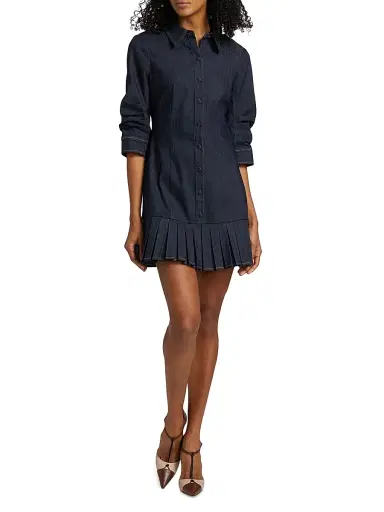 Cinq à Sept Women's Lucilla Indigo Denim Dress - Indigo | Thumbnail 2 Cinq à Sept Women's Lucilla Indigo Denim Dress - Indigo | Thumbnail 2