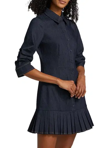 Cinq à Sept Women's Lucilla Indigo Denim Dress - Indigo | Thumbnail 4 Cinq à Sept Women's Lucilla Indigo Denim Dress - Indigo | Thumbnail 4