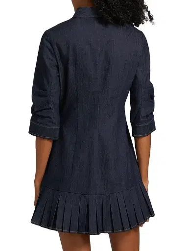 Cinq à Sept Women's Lucilla Indigo Denim Dress - Indigo | Thumbnail 5 Cinq à Sept Women's Lucilla Indigo Denim Dress - Indigo | Thumbnail 5