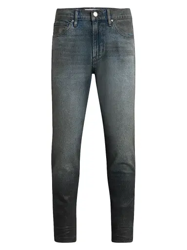 Hudson Jeans Men's Zack Stretch Cotton-Blend Skinny Jeans - Coated Charcoal - Size 30 | Thumbnail 1 Hudson Jeans Men's Zack Stretch Cotton-Blend Skinny Jeans - Coated Charcoal - Size 30 | Thumbnail 1