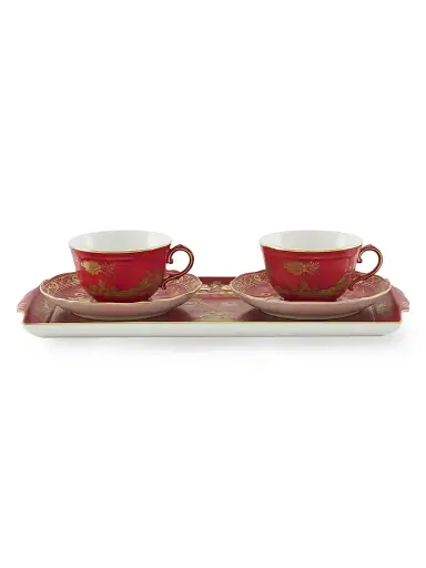 Ginori 1735 Tesori Oriente Italiano 5-Piece Tea Service Set - Red Gold | Thumbnail 2 Ginori 1735 Tesori Oriente Italiano 5-Piece Tea Service Set - Red Gold | Thumbnail 2