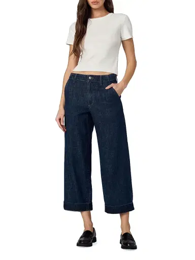 Joe's Jeans Women's The Karter Trouser Crop Wide-Leg Jeans - Out Of Control | Thumbnail 2 Joe's Jeans Women's The Karter Trouser Crop Wide-Leg Jeans - Out Of Control | Thumbnail 2