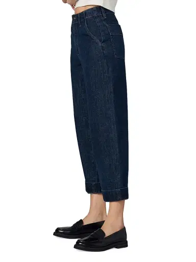Joe's Jeans Women's The Karter Trouser Crop Wide-Leg Jeans - Out Of Control | Thumbnail 4 Joe's Jeans Women's The Karter Trouser Crop Wide-Leg Jeans - Out Of Control | Thumbnail 4