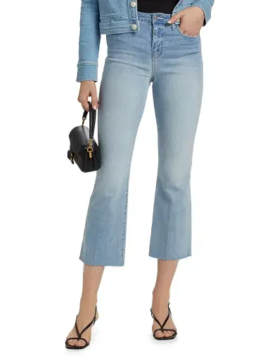 L'AGENCE Women's Kendra Flared Crop Jeans - Dorian | Thumbnail 3 L'AGENCE Women's Kendra Flared Crop Jeans - Dorian | Thumbnail 3