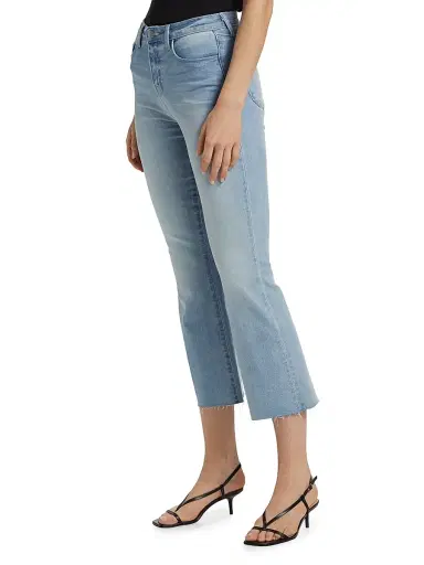 L'AGENCE Women's Kendra Flared Crop Jeans - Dorian | Thumbnail 4 L'AGENCE Women's Kendra Flared Crop Jeans - Dorian | Thumbnail 4