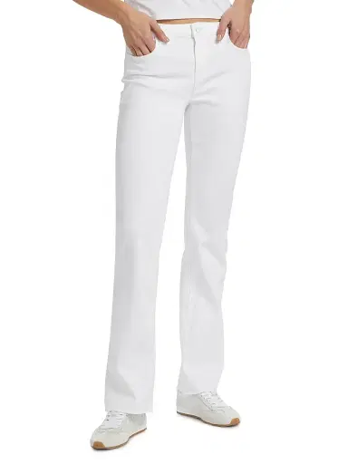 L'AGENCE Women's Sneeki Low-Rise Sneaker Straight-Leg Jeans - Blanc | Thumbnail 3 L'AGENCE Women's Sneeki Low-Rise Sneaker Straight-Leg Jeans - Blanc | Thumbnail 3