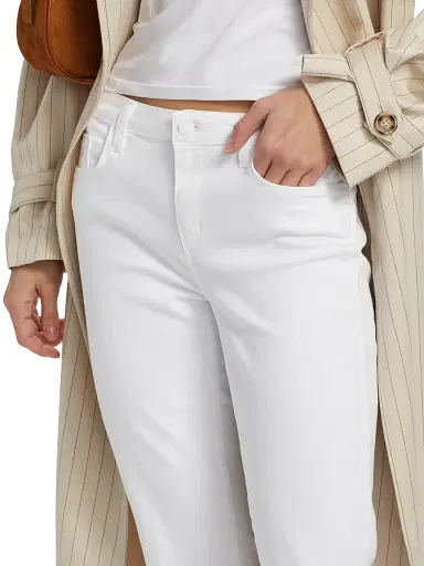 L'AGENCE Women's Sneeki Low-Rise Sneaker Straight-Leg Jeans - Blanc | Thumbnail 6 L'AGENCE Women's Sneeki Low-Rise Sneaker Straight-Leg Jeans - Blanc | Thumbnail 6