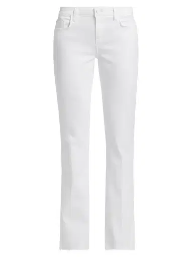 L'AGENCE Women's Sneeki Low-Rise Sneaker Straight-Leg Jeans - Blanc | Thumbnail 1 L'AGENCE Women's Sneeki Low-Rise Sneaker Straight-Leg Jeans - Blanc | Thumbnail 1