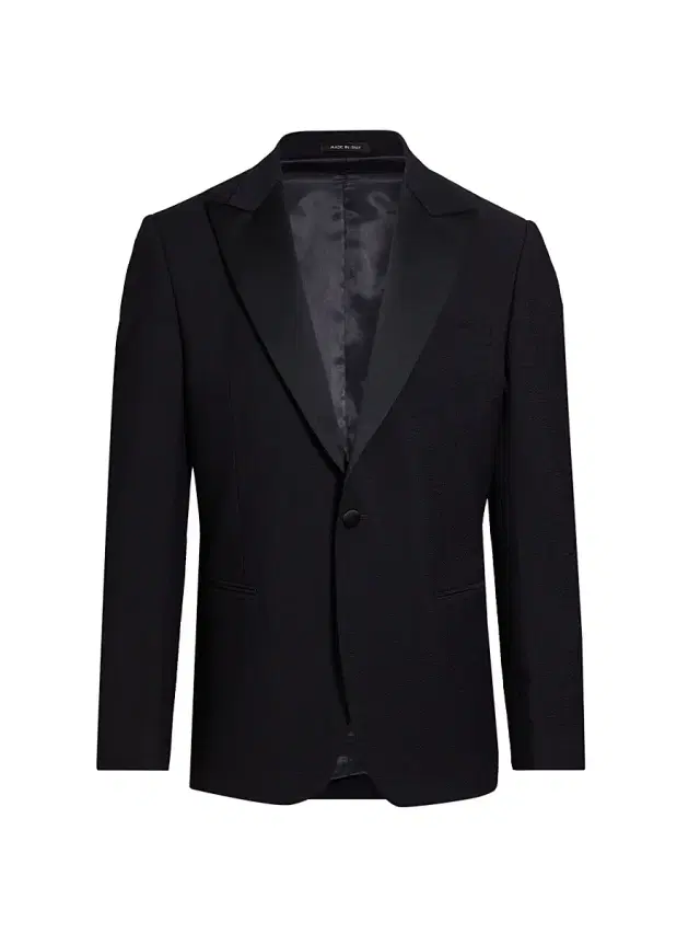 Men's COLLECTION Formal Seersucker Cotton Jacket - Dark Navy Men's COLLECTION Formal Seersucker Cotton Jacket - Dark Navy