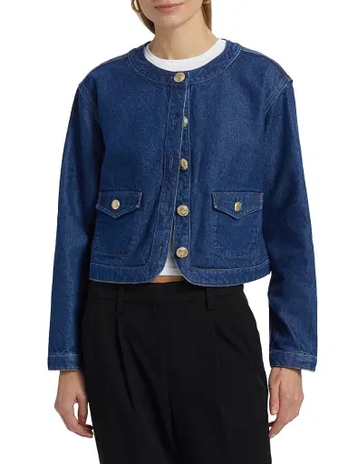 Reformation Women's Braxton Denim Jacket - Cleary - Size XL | Thumbnail 3 Reformation Women's Braxton Denim Jacket - Cleary - Size XL | Thumbnail 3