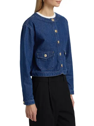Reformation Women's Braxton Denim Jacket - Cleary - Size XL | Thumbnail 4 Reformation Women's Braxton Denim Jacket - Cleary - Size XL | Thumbnail 4