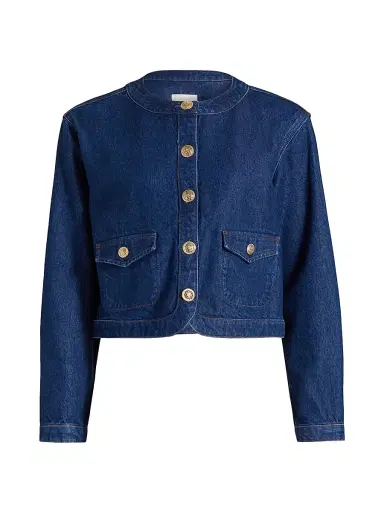Reformation Women's Braxton Denim Jacket - Cleary - Size XL | Thumbnail 1 Reformation Women's Braxton Denim Jacket - Cleary - Size XL | Thumbnail 1