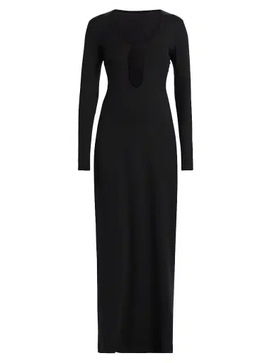 Kiki de Montparnasse Women's Echauffe Cut-Out Long-Sleeve Gown - Black - Size Medium | Thumbnail 1 Kiki de Montparnasse Women's Echauffe Cut-Out Long-Sleeve Gown - Black - Size Medium | Thumbnail 1