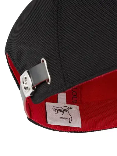 Christian Louboutin Men's Mooncrest Active Baseball Cap - Black | Thumbnail 5 Christian Louboutin Men's Mooncrest Active Baseball Cap - Black | Thumbnail 5