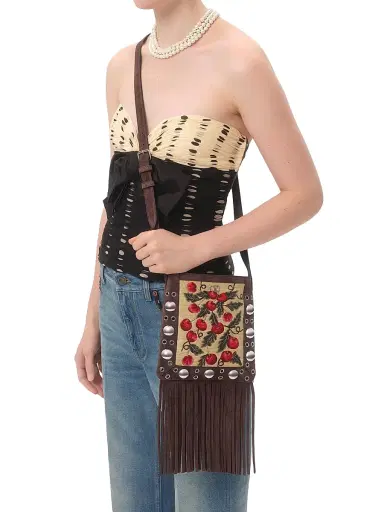 Valentino Garavani Women's Nellcote Shoulder Bag - Multicolor Testa Di Moro | Thumbnail 8 Valentino Garavani Women's Nellcote Shoulder Bag - Multicolor Testa Di Moro | Thumbnail 8