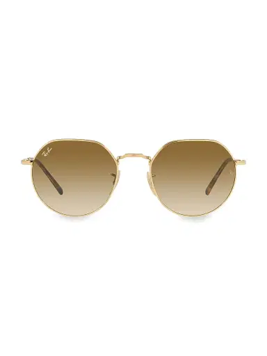 Ray-Ban Women's RB3565 Jack 51MM Round Sunglasses - Gold Flash | Thumbnail 1 Ray-Ban Women's RB3565 Jack 51MM Round Sunglasses - Gold Flash | Thumbnail 1