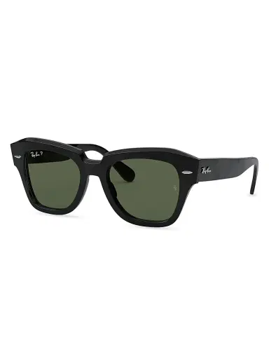 Ray-Ban Men's RB2186 State Street 52MM Square Sunglasses - Black | Thumbnail 2 Ray-Ban Men's RB2186 State Street 52MM Square Sunglasses - Black | Thumbnail 2