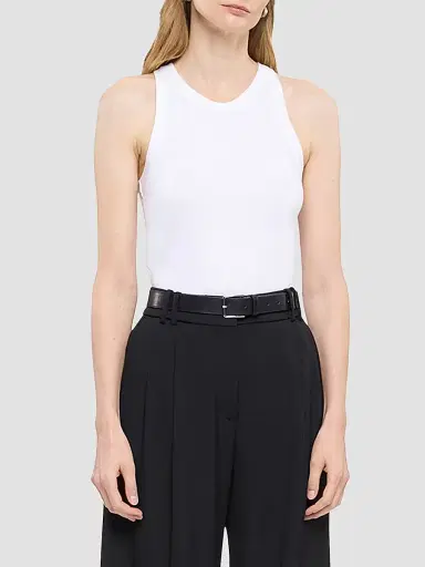 Another Tomorrow Women's Racerback Tank - White | Thumbnail 2 Another Tomorrow Women's Racerback Tank - White | Thumbnail 2