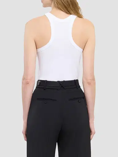 Another Tomorrow Women's Racerback Tank - White | Thumbnail 4 Another Tomorrow Women's Racerback Tank - White | Thumbnail 4