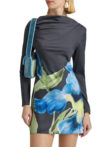 Significant Other Women's Merida Floral Satin Minidress - Midnight Bouquet | Thumbnail 3 Significant Other Women's Merida Floral Satin Minidress - Midnight Bouquet | Thumbnail 3