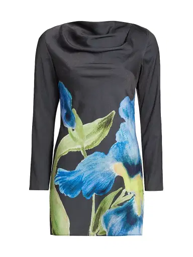 Significant Other Women's Merida Floral Satin Minidress - Midnight Bouquet | Thumbnail 1 Significant Other Women's Merida Floral Satin Minidress - Midnight Bouquet | Thumbnail 1