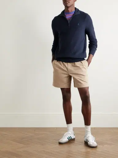 Polo Ralph Lauren Cormac Straight-Leg Pleated Cotton-Twill Shorts - Men | Thumbnail 2 Polo Ralph Lauren Cormac Straight-Leg Pleated Cotton-Twill Shorts - Men | Thumbnail 2