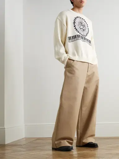 KAPITAL Cotton-Blend Jacquard Sweater - Men | Thumbnail 2 KAPITAL Cotton-Blend Jacquard Sweater - Men | Thumbnail 2