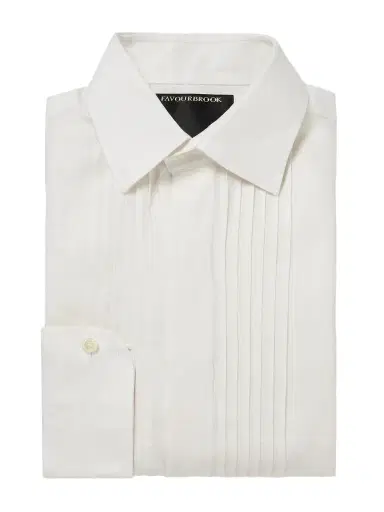 Favourbrook Pintucked Linen Tuxedo Shirt - Men | Thumbnail 1 Favourbrook Pintucked Linen Tuxedo Shirt - Men | Thumbnail 1