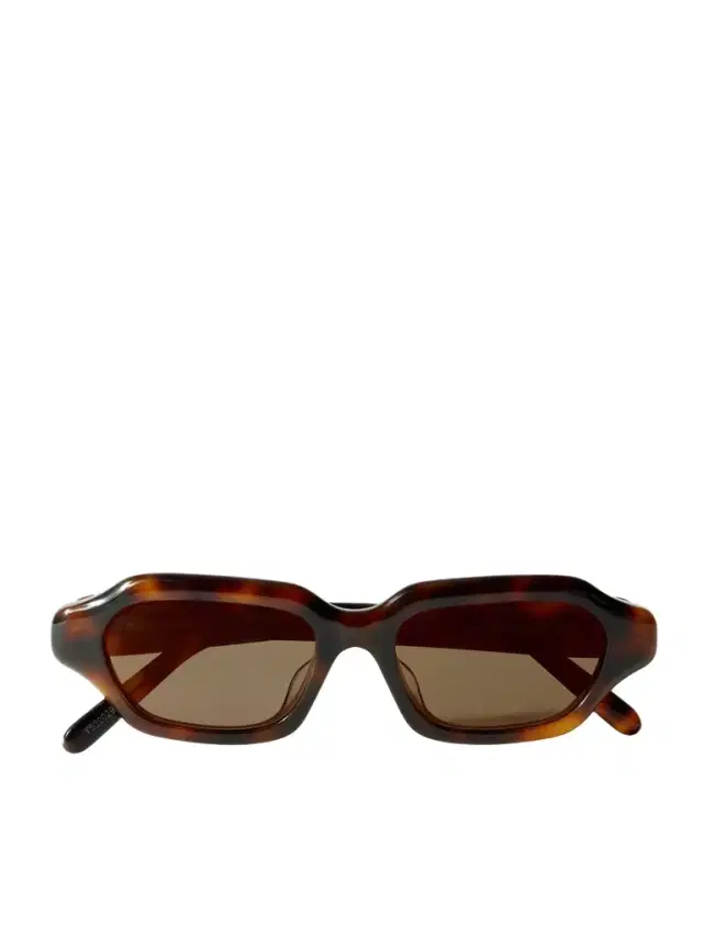 Slim Havana Rectangular Tortoiseshell Acetate Sunglasses - Men Slim Havana Rectangular Tortoiseshell Acetate Sunglasses - Men