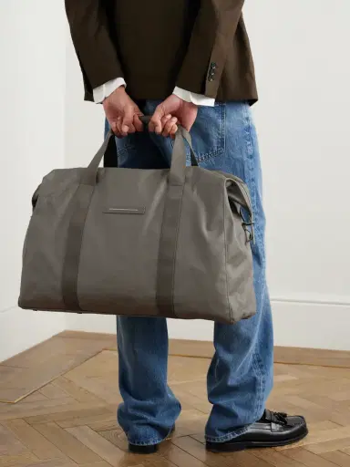 Horizn Studios SoFo L Leather and Grosgrain-Trimmed Canvas Weekend Bag - Men | Thumbnail 2 Horizn Studios SoFo L Leather and Grosgrain-Trimmed Canvas Weekend Bag - Men | Thumbnail 2