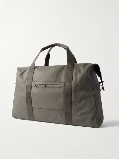 Horizn Studios SoFo L Leather and Grosgrain-Trimmed Canvas Weekend Bag - Men | Thumbnail 3 Horizn Studios SoFo L Leather and Grosgrain-Trimmed Canvas Weekend Bag - Men | Thumbnail 3