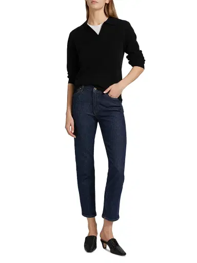 Frame Women's Borrowed Slim Mid-Rise Jeans - Taboo - Size 28 | Thumbnail 2 Frame Women's Borrowed Slim Mid-Rise Jeans - Taboo - Size 28 | Thumbnail 2