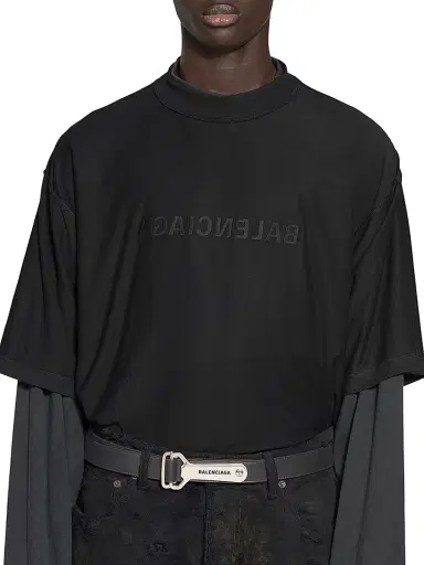 Balenciaga Men's Bottle Opener D Ring Belt - Black | Thumbnail 3 Balenciaga Men's Bottle Opener D Ring Belt - Black | Thumbnail 3
