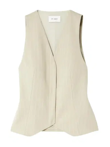 St. Agni Pinstriped Wool-blend Twill Vest | Thumbnail 1 St. Agni Pinstriped Wool-blend Twill Vest | Thumbnail 1
