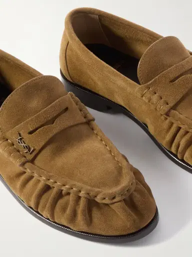 Saint Laurent Le Loafer Suede Loafers | Thumbnail 4 Saint Laurent Le Loafer Suede Loafers | Thumbnail 4