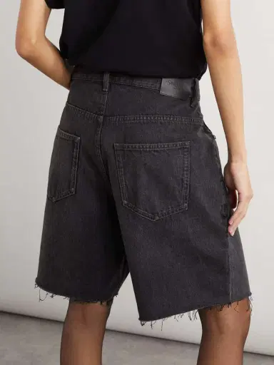 Saint Laurent Frayed Denim Shorts | Thumbnail 3 Saint Laurent Frayed Denim Shorts | Thumbnail 3