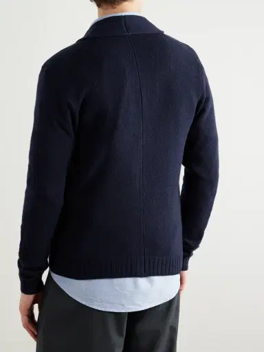 John Smedley Rockford Shawl-Collar Recycled-Cashmere and Merino Wool-Blend Cardigan - Men | Thumbnail 3 John Smedley Rockford Shawl-Collar Recycled-Cashmere and Merino Wool-Blend Cardigan - Men | Thumbnail 3