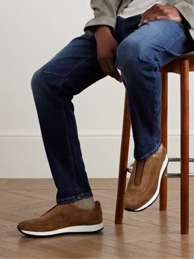 John Lobb Lift Suede Slip-On Sneakers - Men | Thumbnail 2 John Lobb Lift Suede Slip-On Sneakers - Men | Thumbnail 2