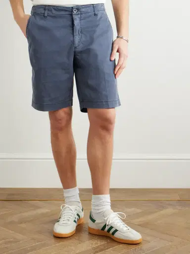 Vilebrequin Ponche Straight-Leg Lyocell and Cotton-Blend Bermuda Shorts - Men | Thumbnail 3 Vilebrequin Ponche Straight-Leg Lyocell and Cotton-Blend Bermuda Shorts - Men | Thumbnail 3